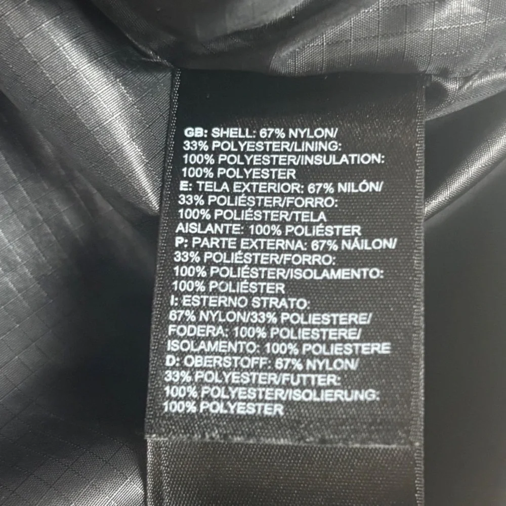The North Face Mens‎ Small Patricks Point Vest Puffer Grey Insulated Snap Front